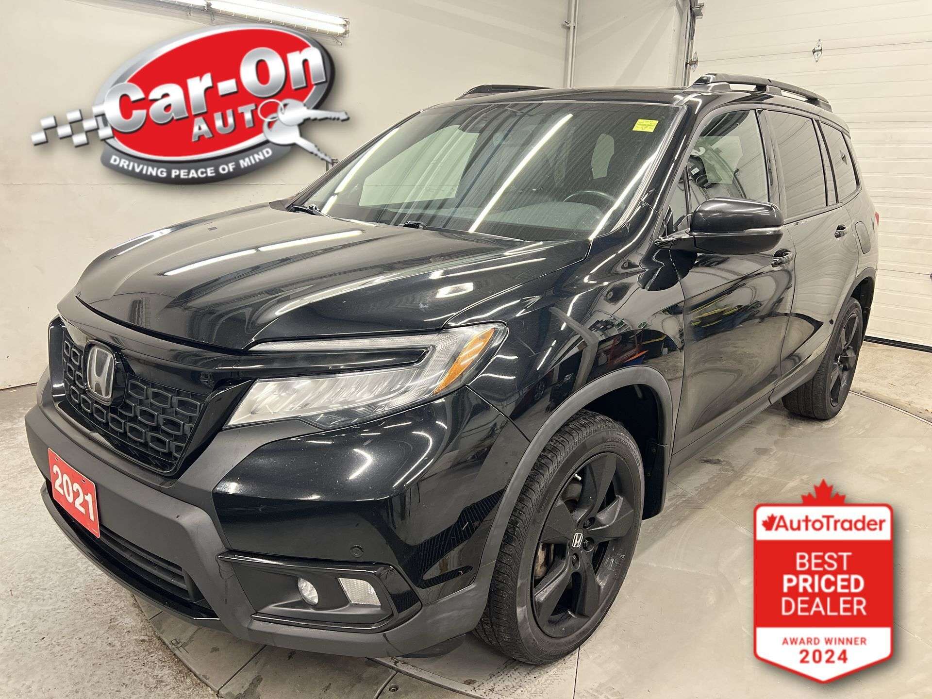 Black 2021 Honda Passport Touring AWD SUV / Crossover All-Wheel Drive Automatic