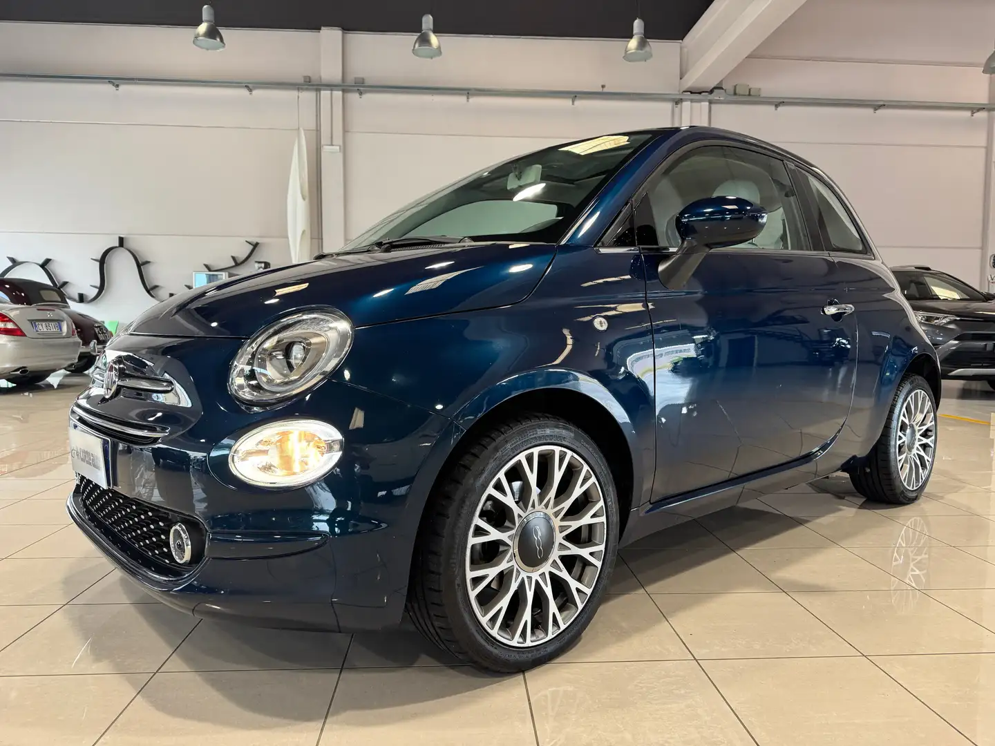 Fiat 500 1.2 Lounge 69CV CERCHI 16'' CRUISE OK NEOPATENTATI Blu/Azzurro - 1