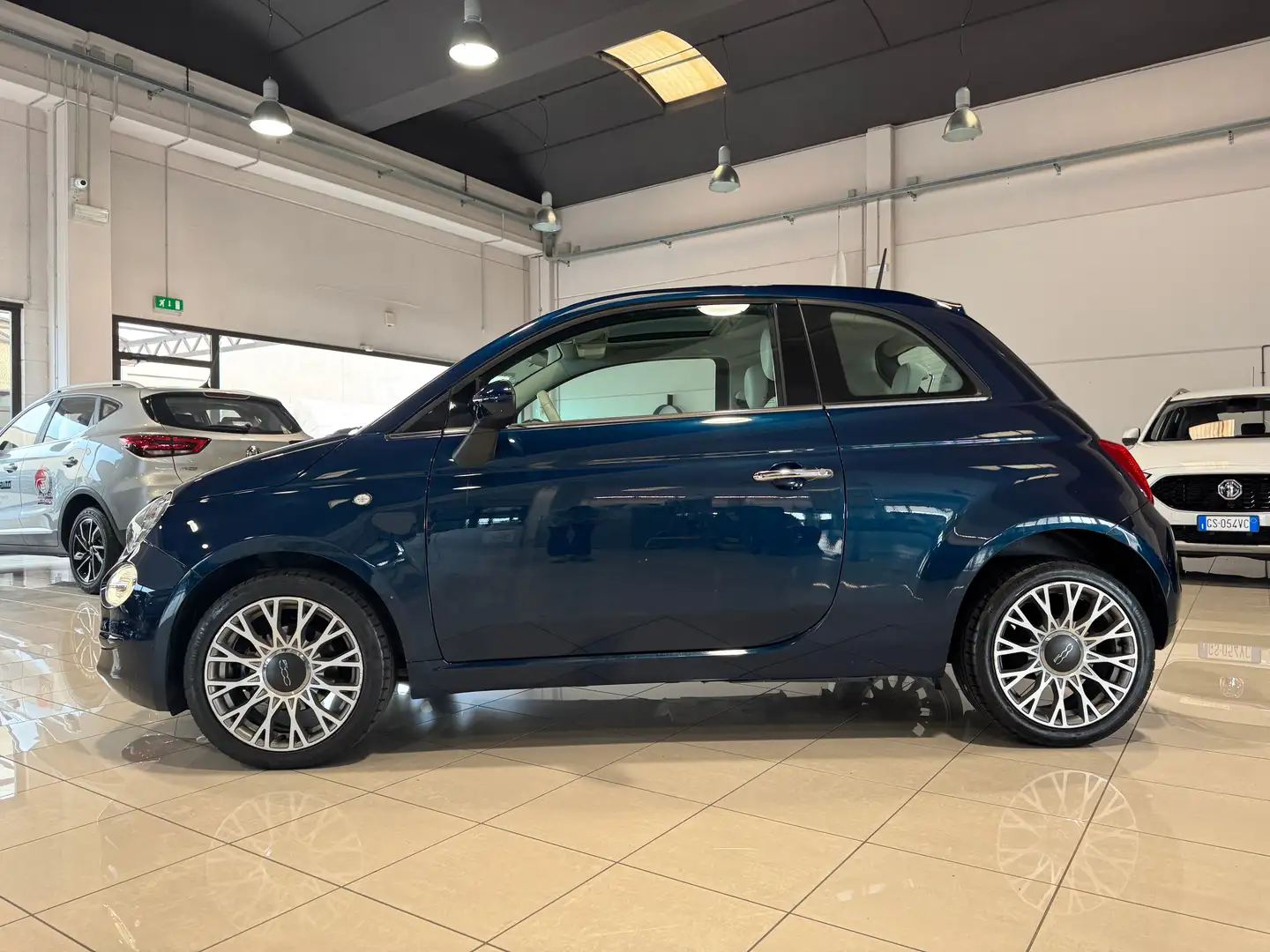 Fiat 500 1.2 Lounge 69CV CERCHI 16'' CRUISE OK NEOPATENTATI Blu/Azzurro - 2