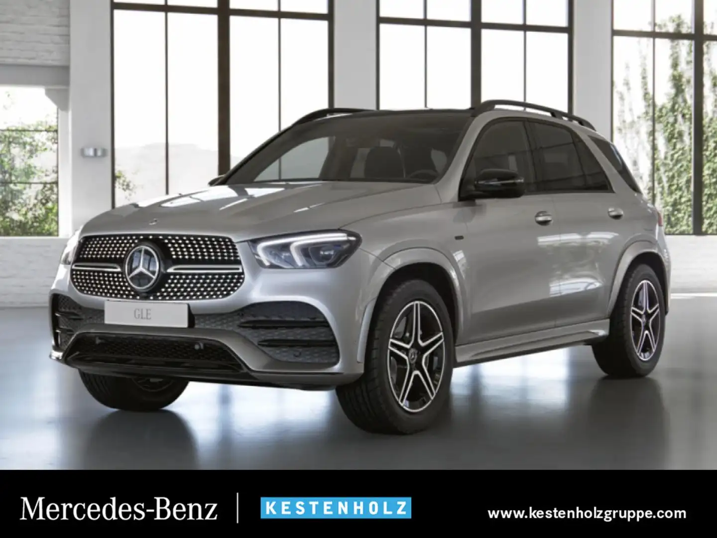 Mercedes-Benz GLE 350 de 4M AMG WideScreen 360° Airmat Pano PTS Silber - 1