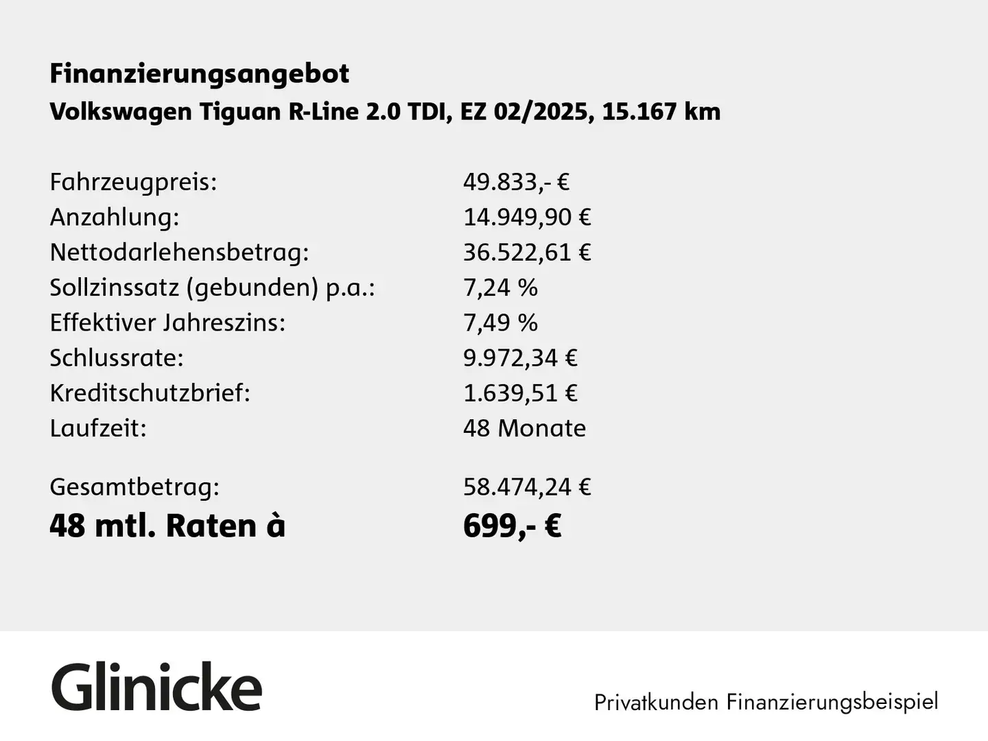 Volkswagen Tiguan 2.0 TDI DSG R-Line 4Motion LED AHK Navi Grau - 2