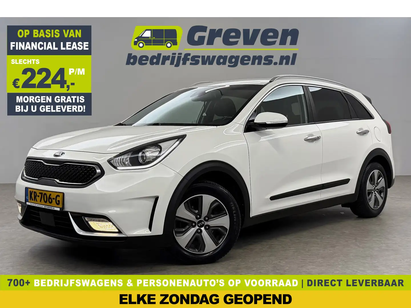 Kia Niro 1.6 GDi Hybrid BusinessLine LED Trekhaak Camera Ca Biały - 1