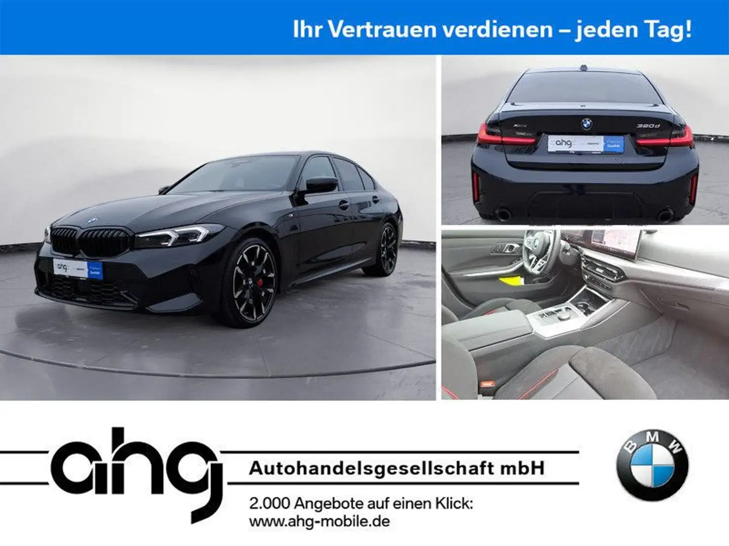 BMW 320 d xDrive M Sportpaket Pro AHK Schwarz - 1