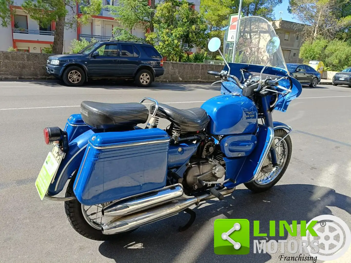 Moto Guzzi Falcone 500 EX POLIZIA MUNICIPALE(CONSERVATO)ASI Blu/Azzurro - 2