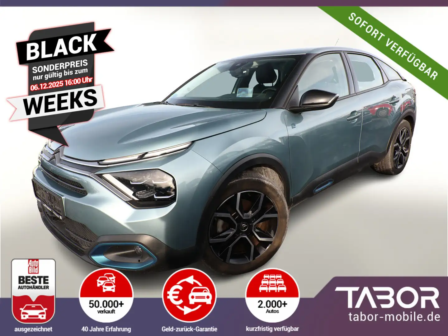 Citroen C4 e- Feel Pack Nav KeyLess SHZ Temp PDC Kam Blau - 1