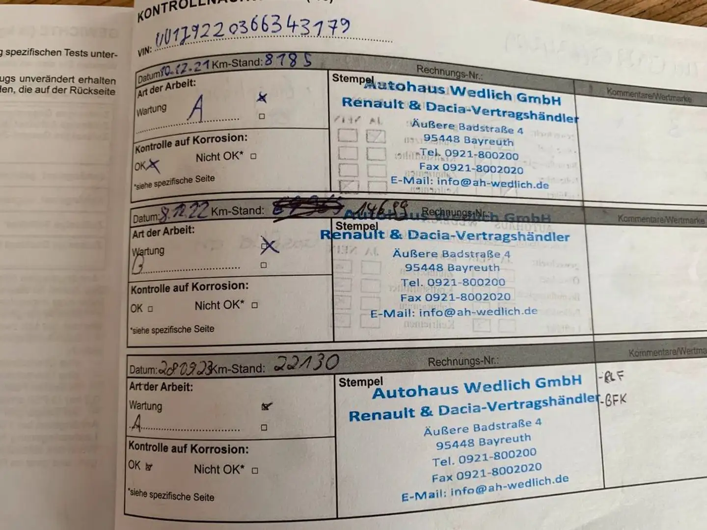 Dacia Lodgy Stepway Plus 1.Hand*Scheckheft*LPG GAS Blau - 2