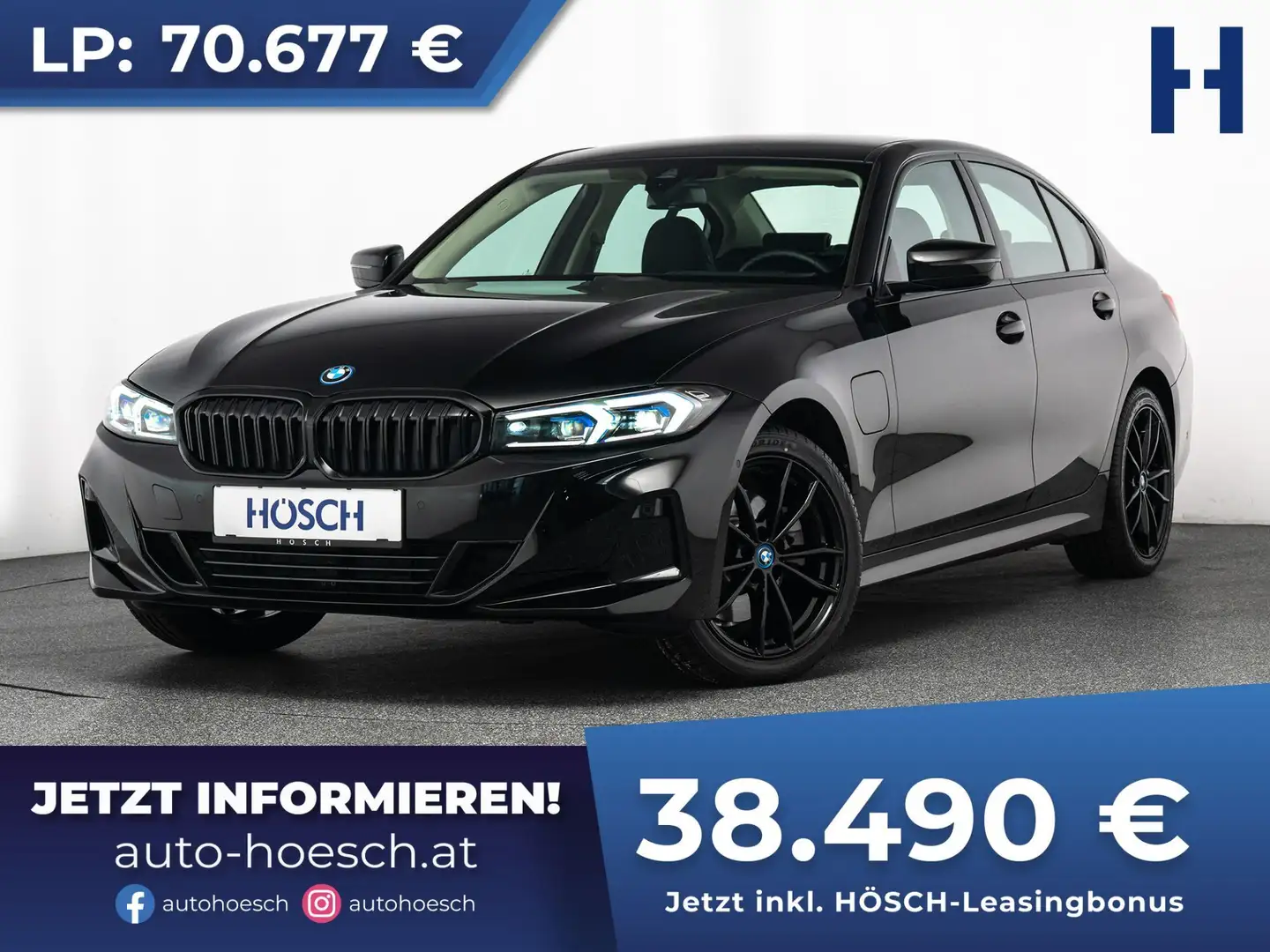 BMW 330 e HEAD-UP LIVE PROF HIFI INNOVATION ASSIST SPORTS Schwarz - 1