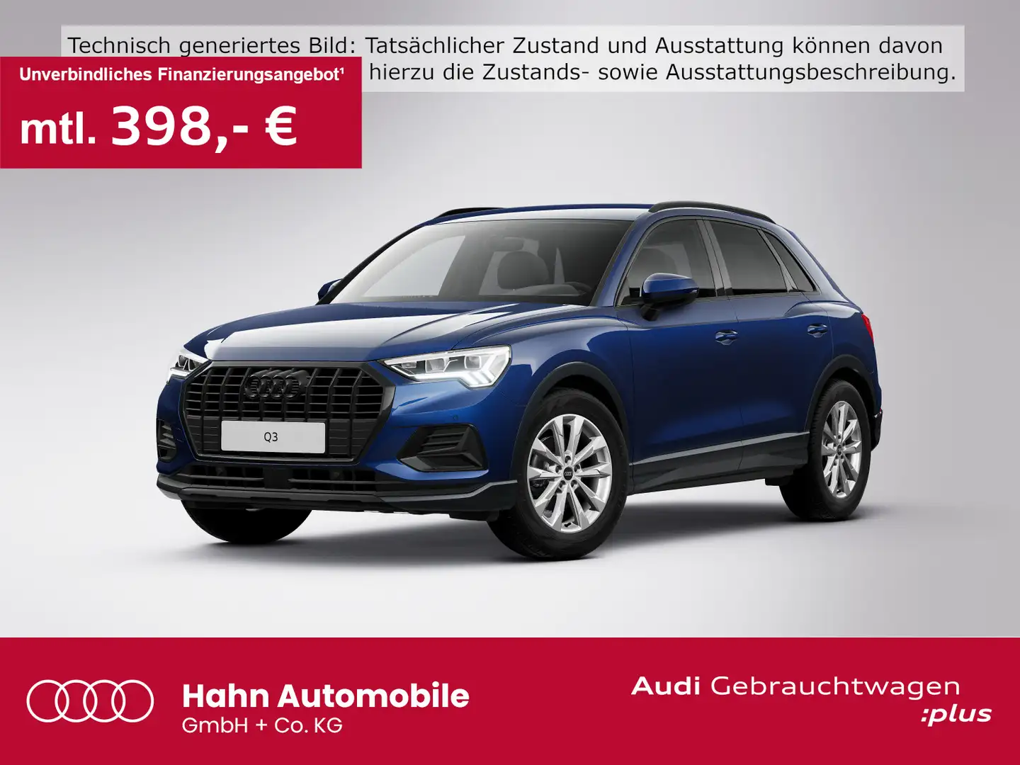 Audi Q3 35 TDI advanced Virtual Navi AHK LED Carplay Blau - 1