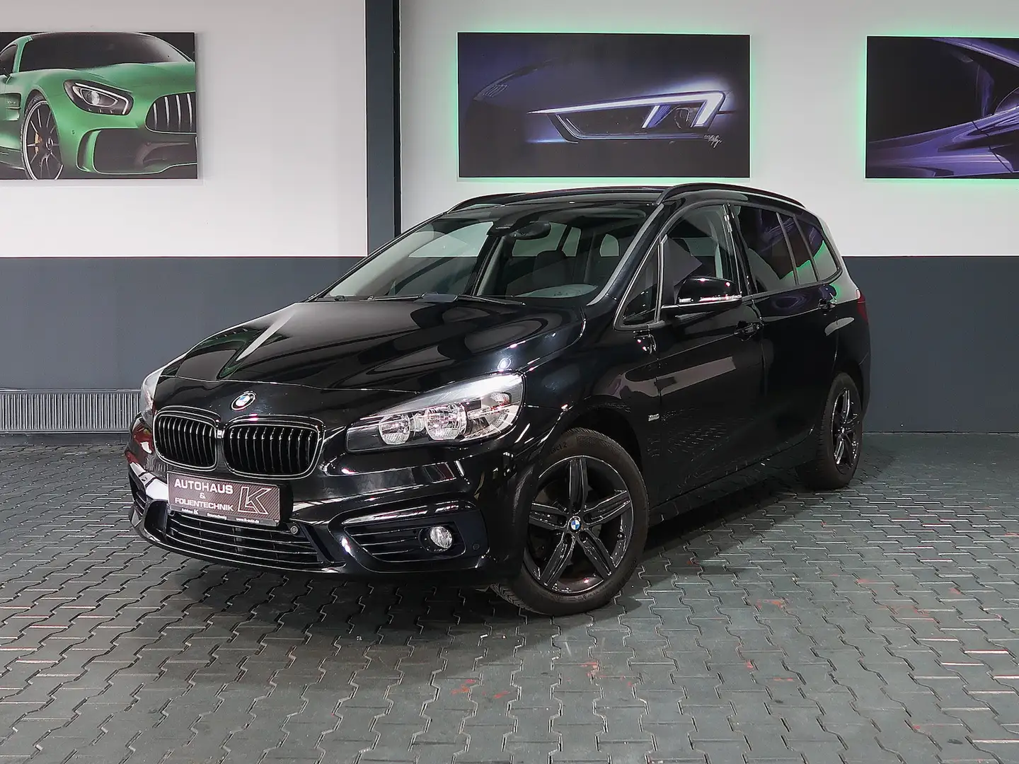 BMW 218 SPORT LINE 7 SITZ*1.HAND*RFK*AHK Schwarz - 1