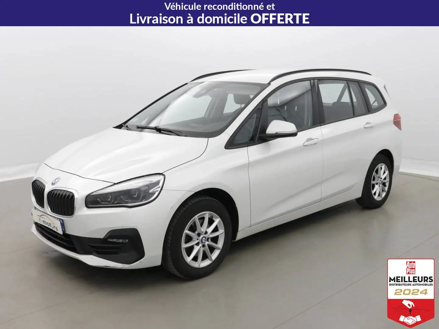 BMW 216 Gran Tourer 216d 116 DKG7 Lounge +GPS +Caméra Blanc - 1