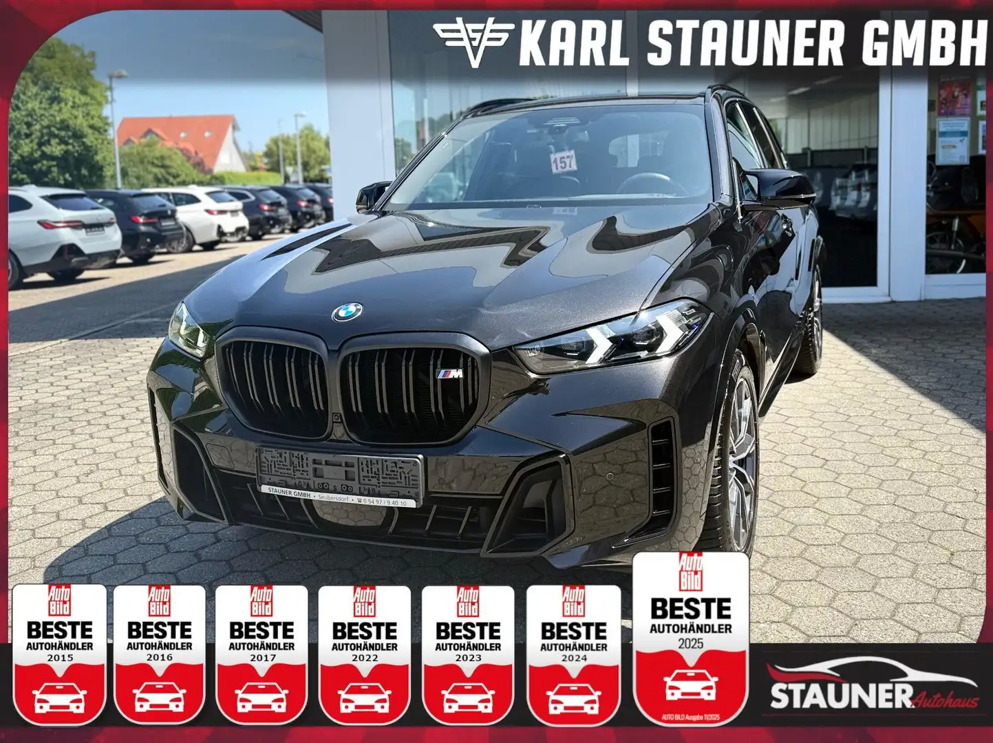 BMW X5 M 60i xDrive STANDHZ. SZB MASSAGE H&K AHK Černá - 1