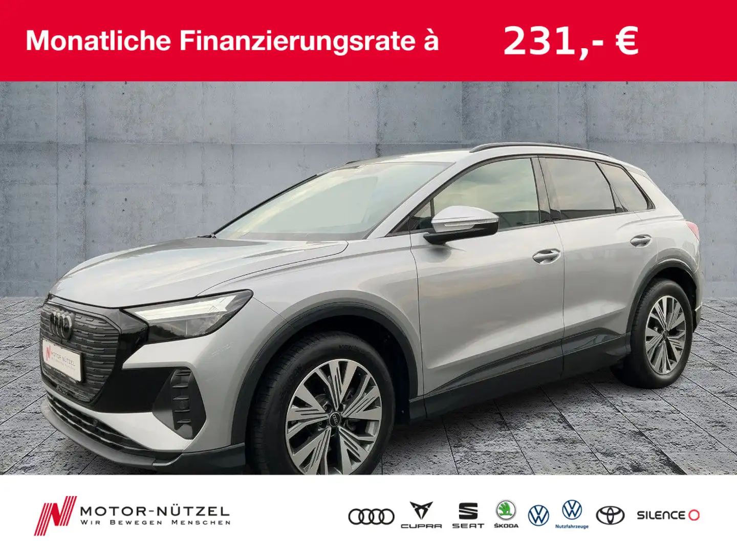 Audi Q4 e-tron 35 ADVANCED LED+NAVI+PDC+SHZ+19"LM Zilver - 1