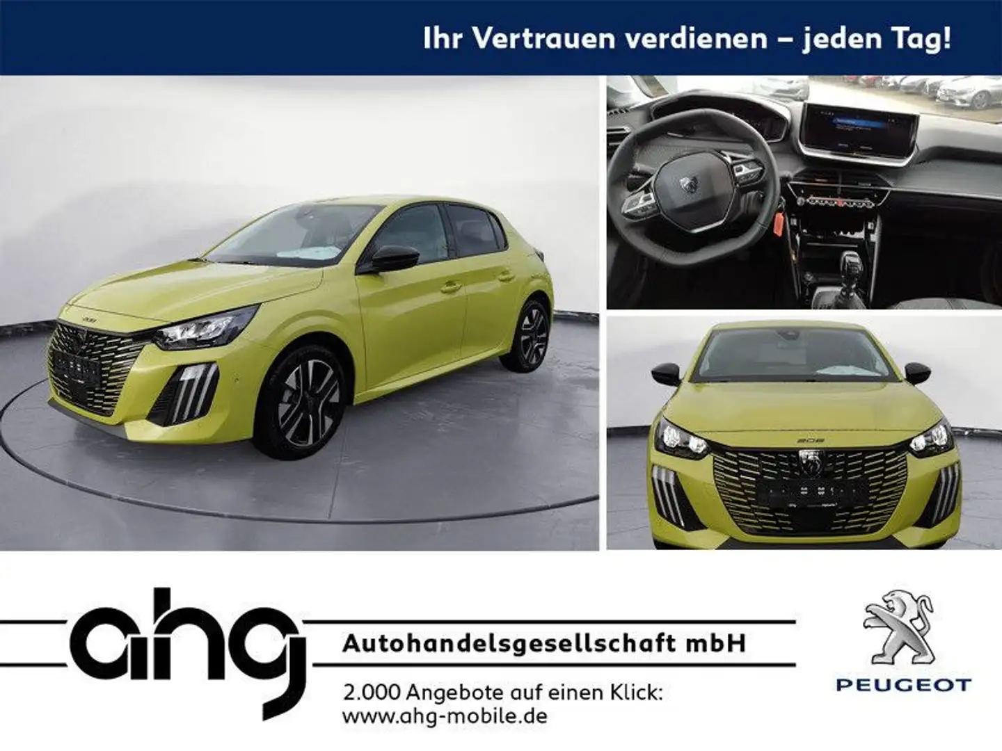 Peugeot 208 Allure Pure Tech 100 Sicht- & Navigations-Pa Giallo - 1