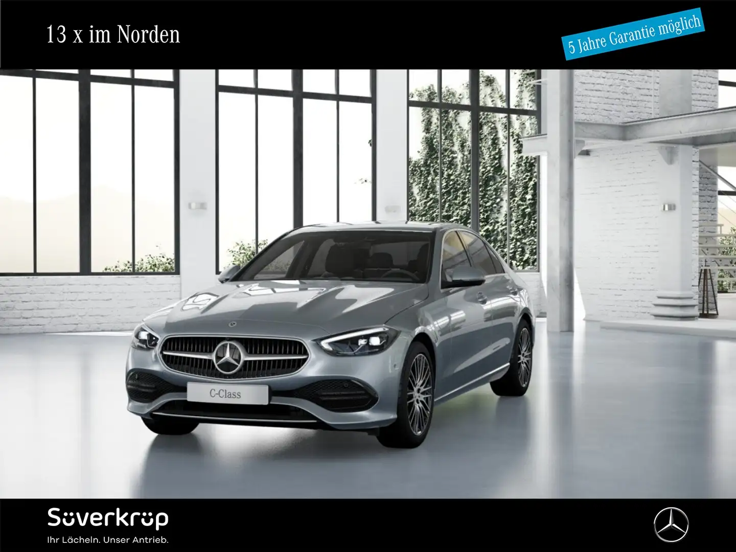 Mercedes-Benz C 180 AVANTGARDE SPUR AHK 360 PDC SHZ MEMO Silber - 1