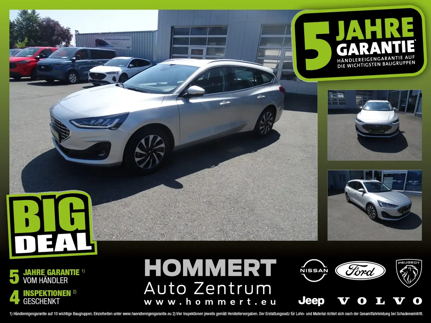 Ford Focus Turnier 1.0 EcoBoost Titanium *AHK*ACC* Silber - 1
