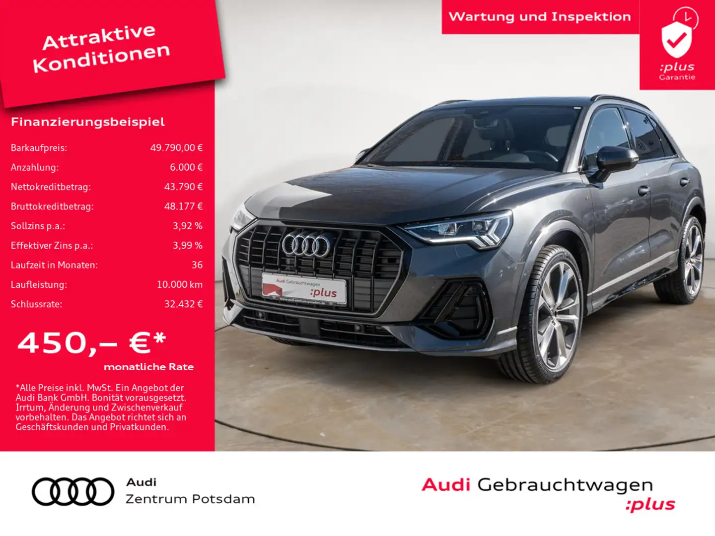Audi Q3 35TFSI S line LED NAVI AHK STANDHZ PANORAM Grigio - 1