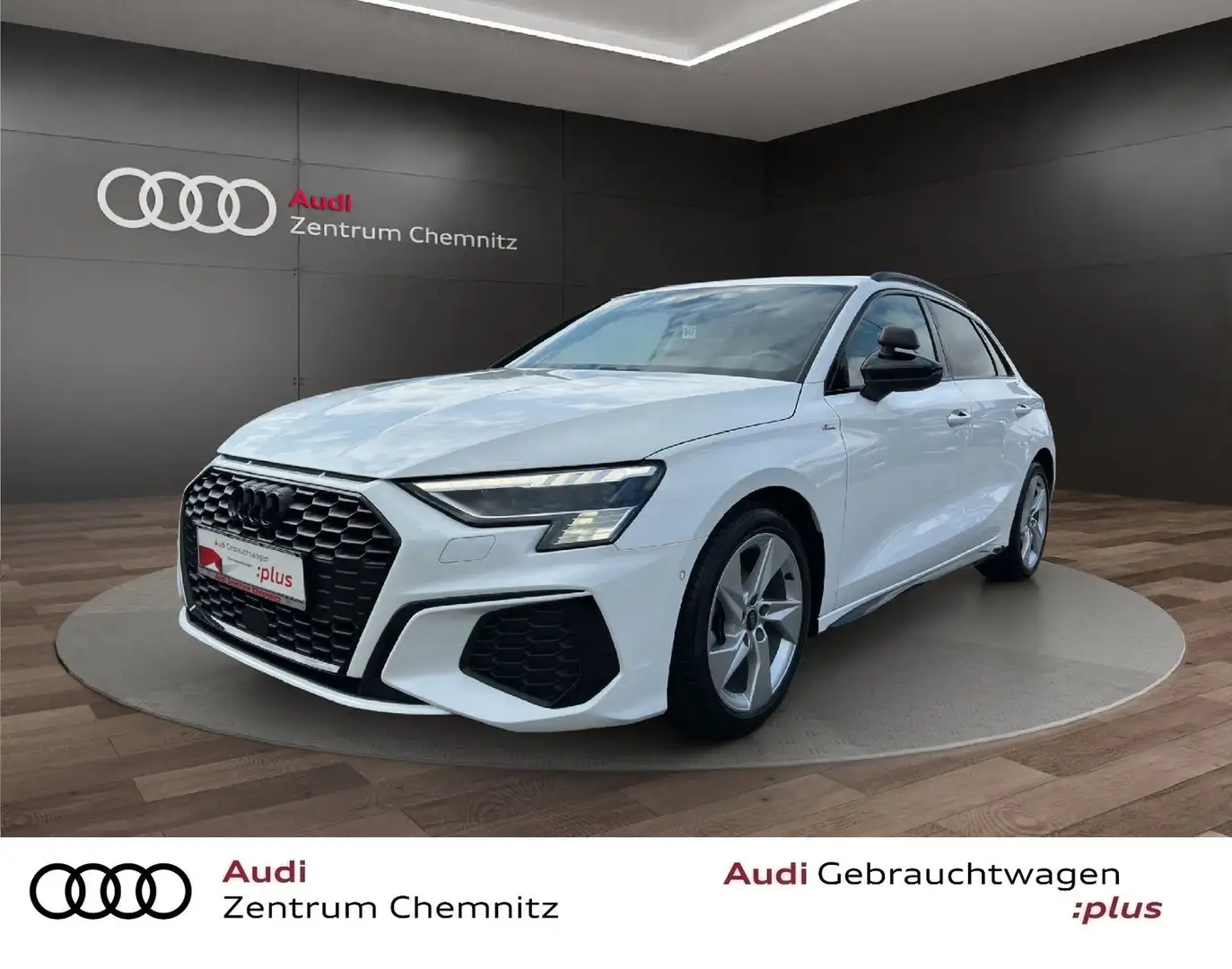 Audi A3 Sportback 35 TDI S LINE+FAHRSCHULAUSSTATTUNG Wit - 1