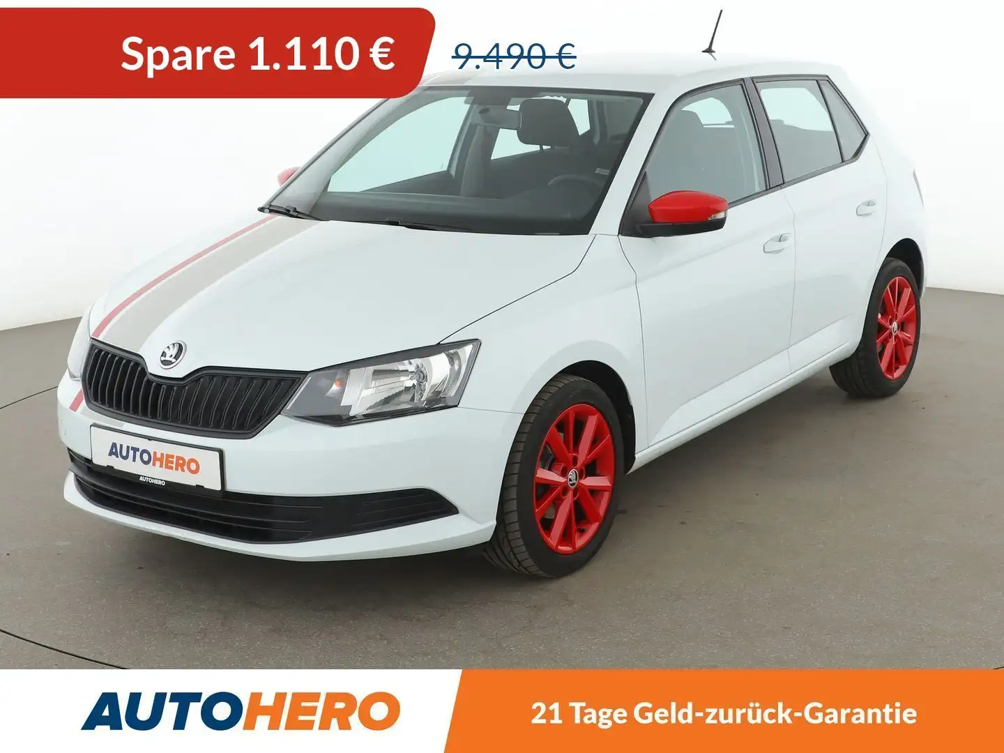 Skoda Fabia 1.2 TSI Red & Grey *PDC*SHZ*ALU*KLIMA* Blanc - 1