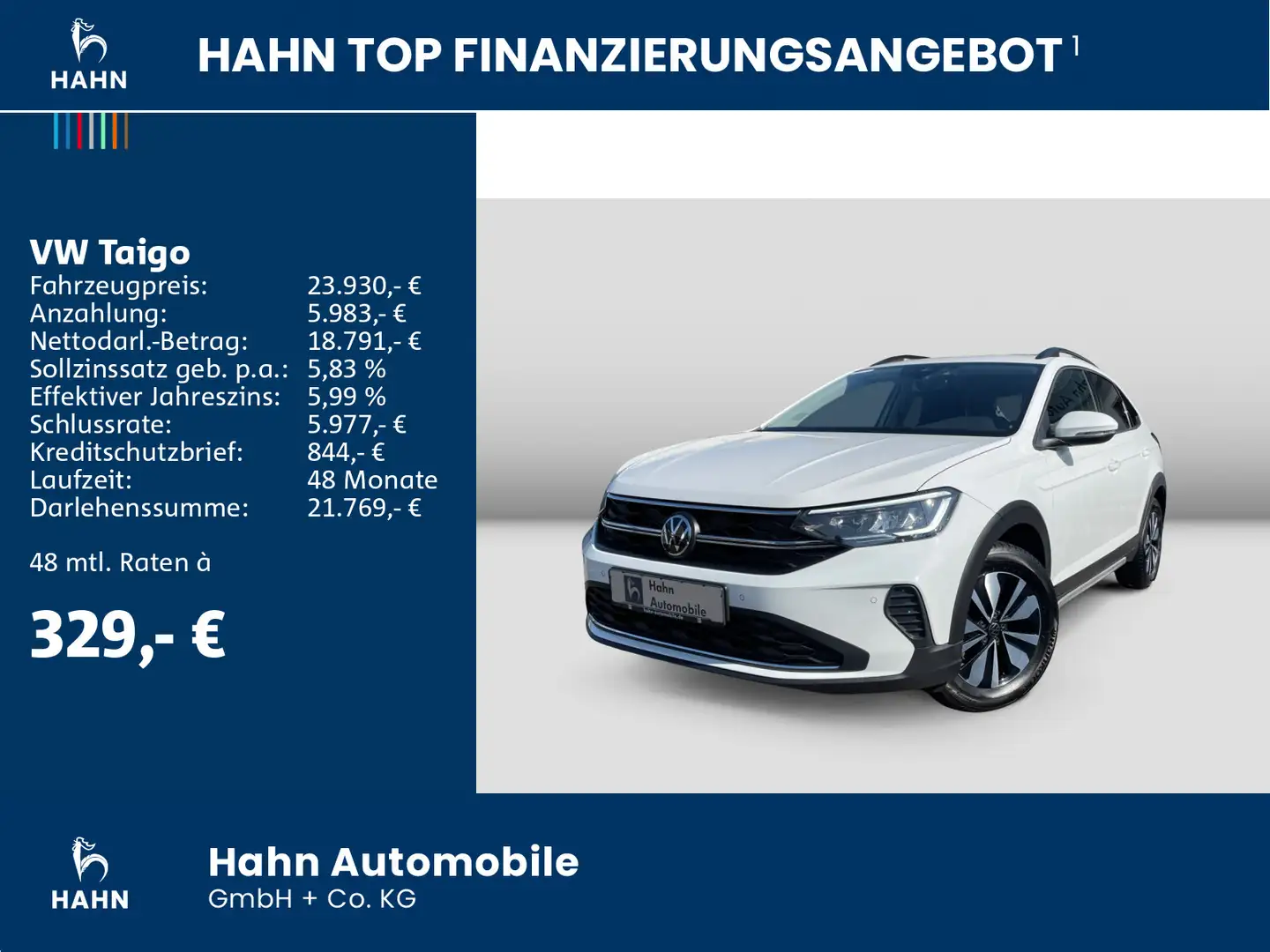 Volkswagen Taigo Move 1.0TSI DSG ACC CAM KLIMA LED SITZHEIZ Weiß - 2