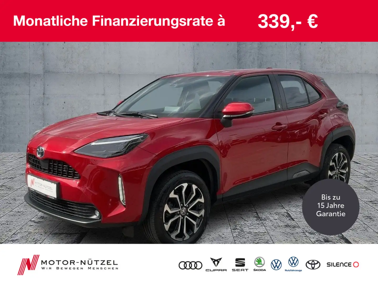 Toyota Yaris Cross 1.5 Hybrid AWD TEAM LED+NAVI+ACC+SHZ Rot - 1