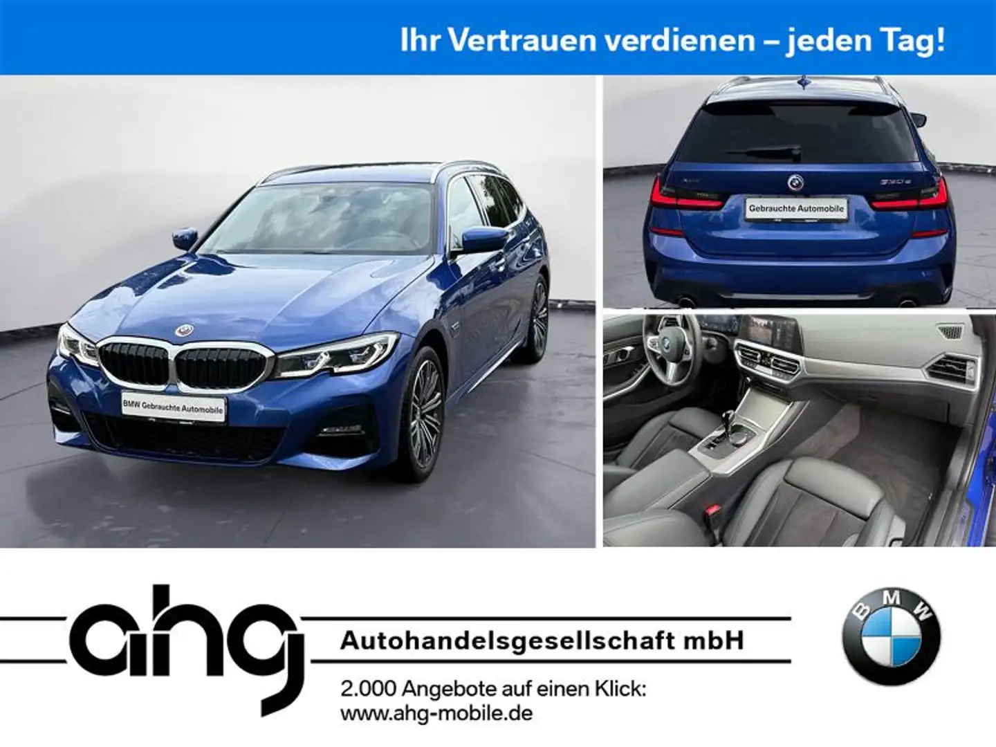 BMW 330 e xDrive Touring M Sport Laserlicht Head-Up H Blauw - 1