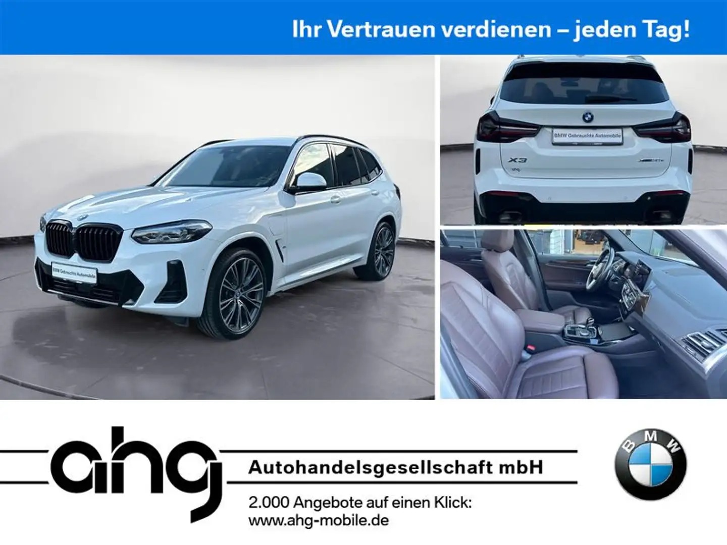 BMW X3 xDrive30e AT M Sportpaket Sport Aut. EDC AHK Weiß - 1