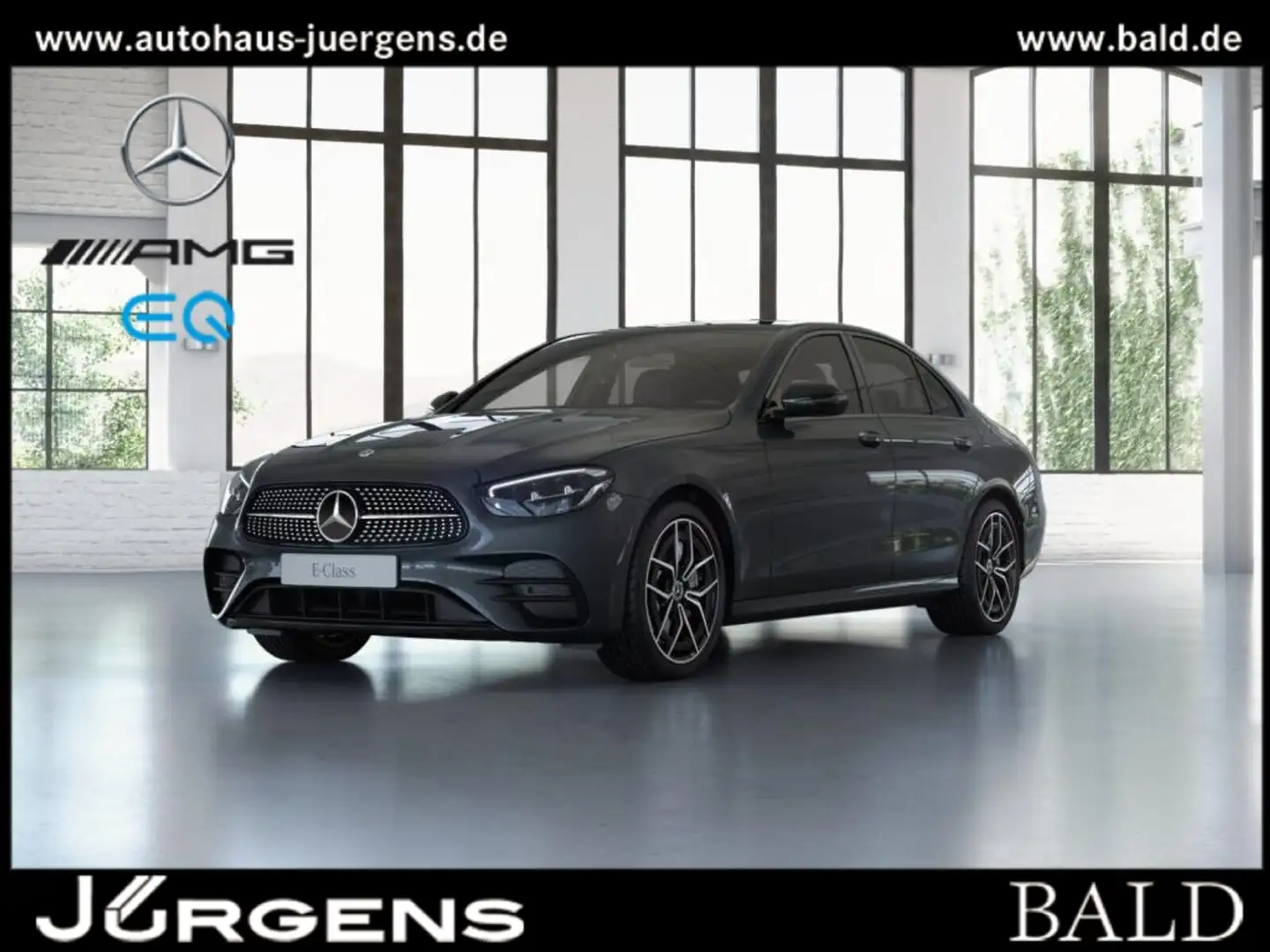 Mercedes-Benz E 300 e 4MATIC Limousine +AMG+MBUX+LED+Wide+Pano Grau - 1