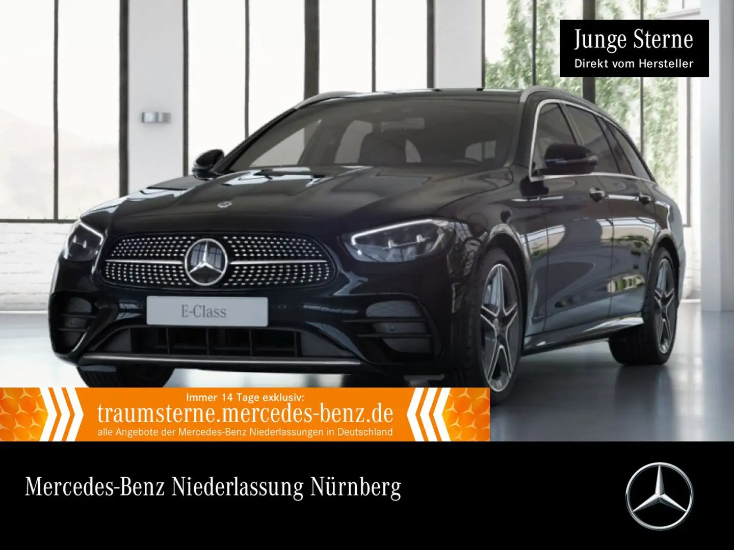 Mercedes-Benz E 300 de T AMG+AHK+LED+FAHRASS+KAMERA+KEYLESS+9G Noir - 1