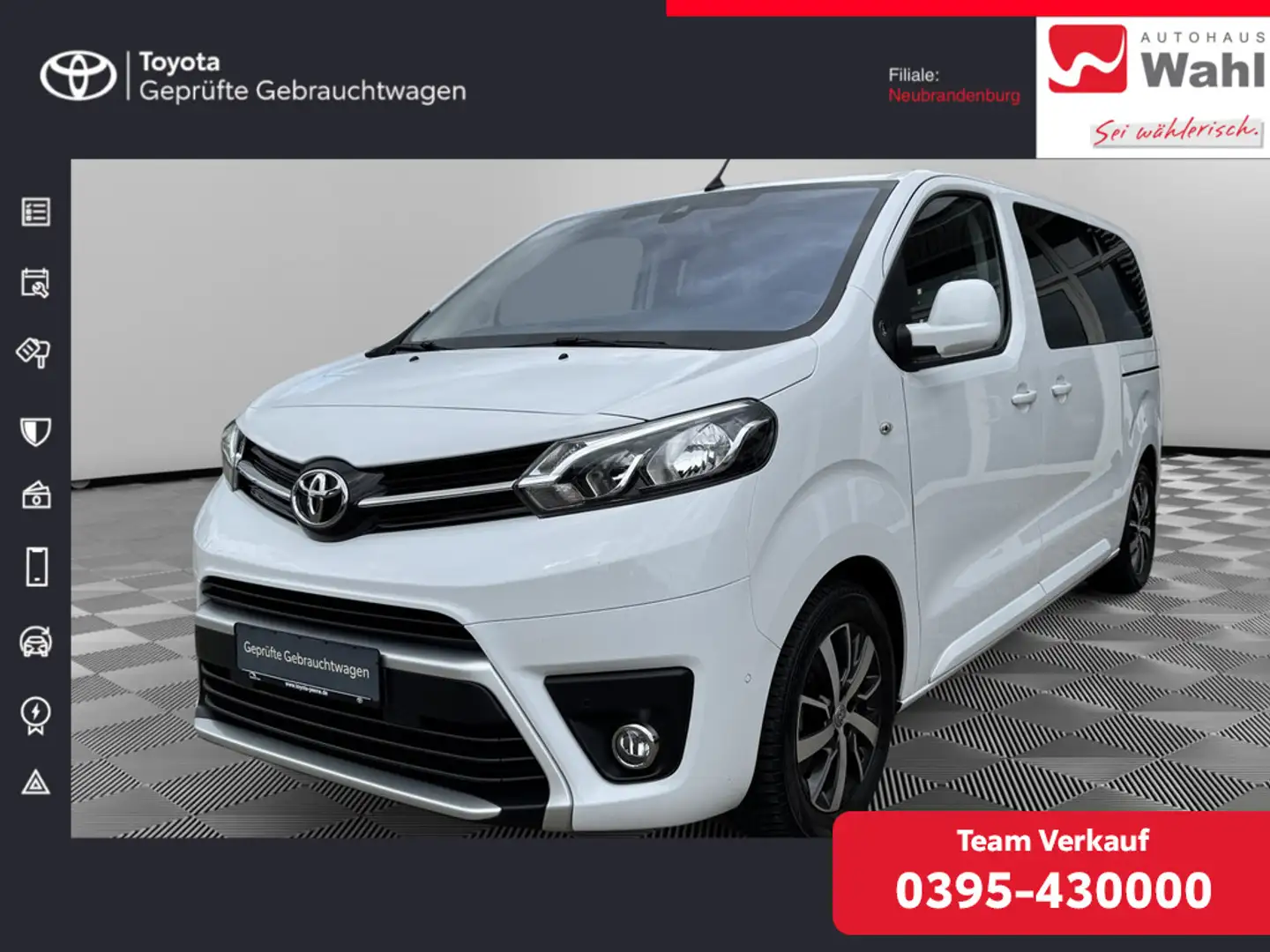 Toyota Proace Verso 2.0 L1 Team Deutschland NAVI ACC Blanc - 1