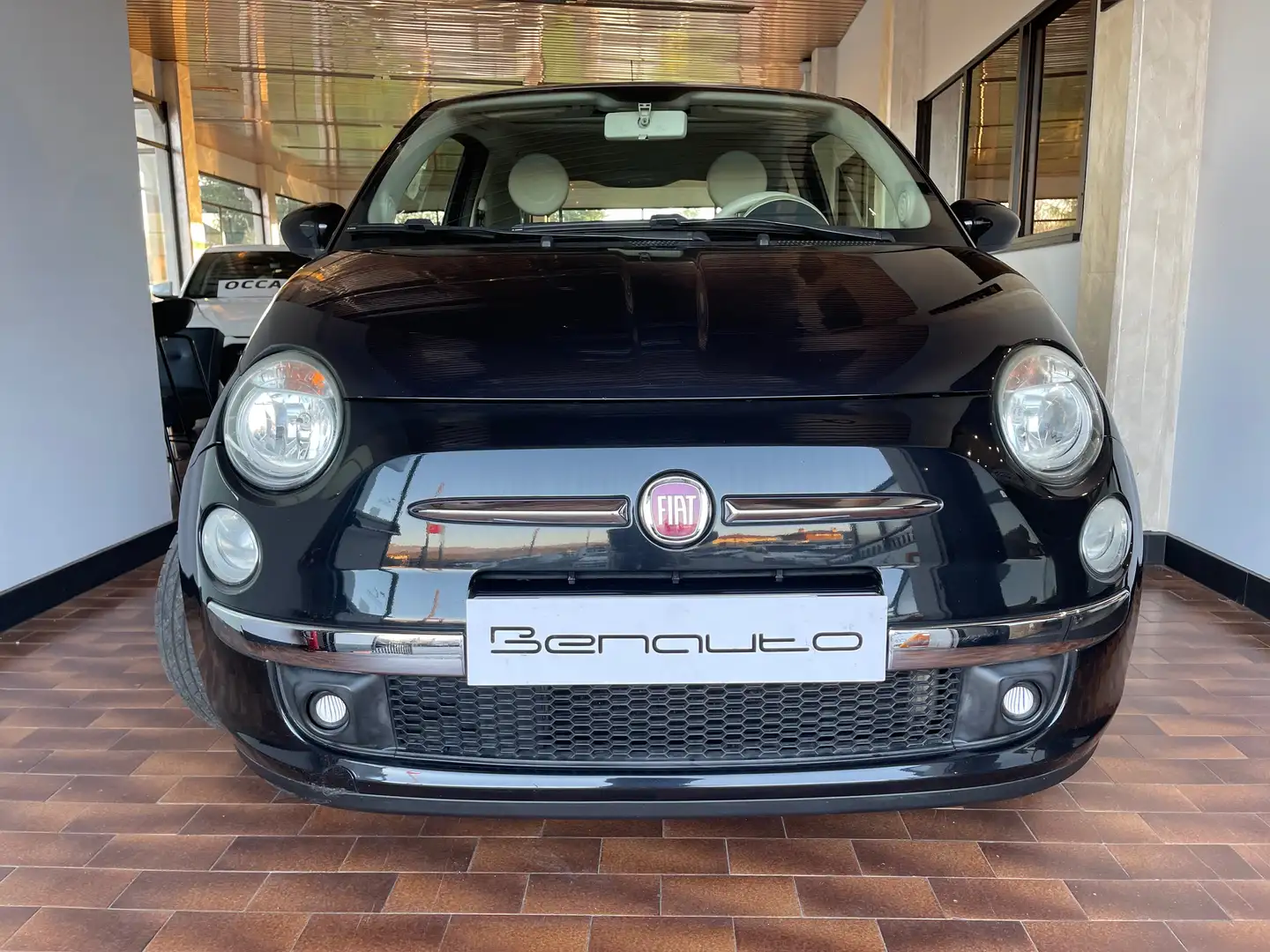 Fiat 500 1.2 Lounge 69cv PANORAMA/TAGL APPENA FATTO Schwarz - 2