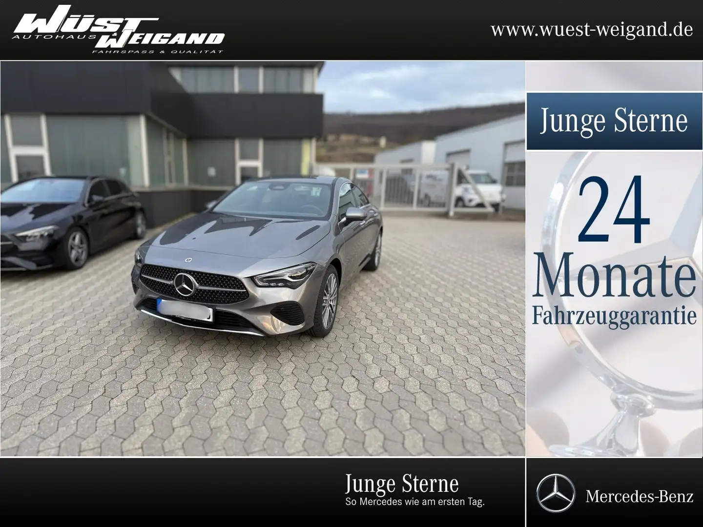 Mercedes-Benz CLA 200 Coupe Progressive LED/360°/AHK/Distr/Tot Grau - 1