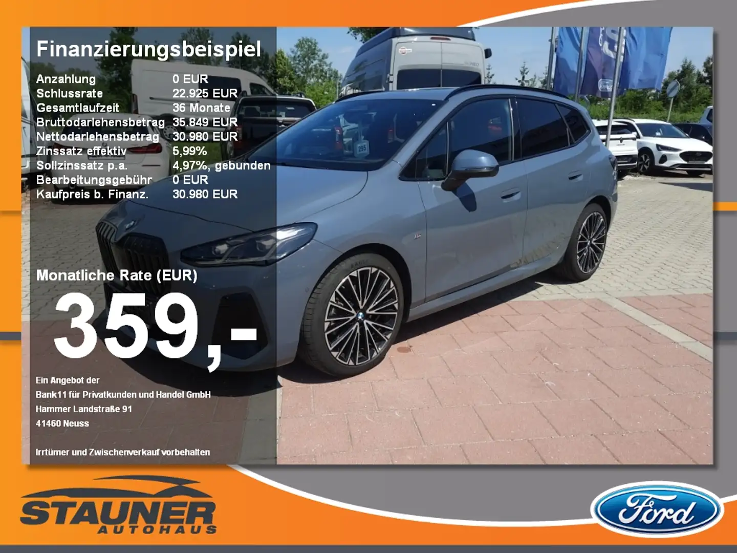 BMW 218 i Active Tourer M-Sport Navi HUD HarmK Kamera - 1