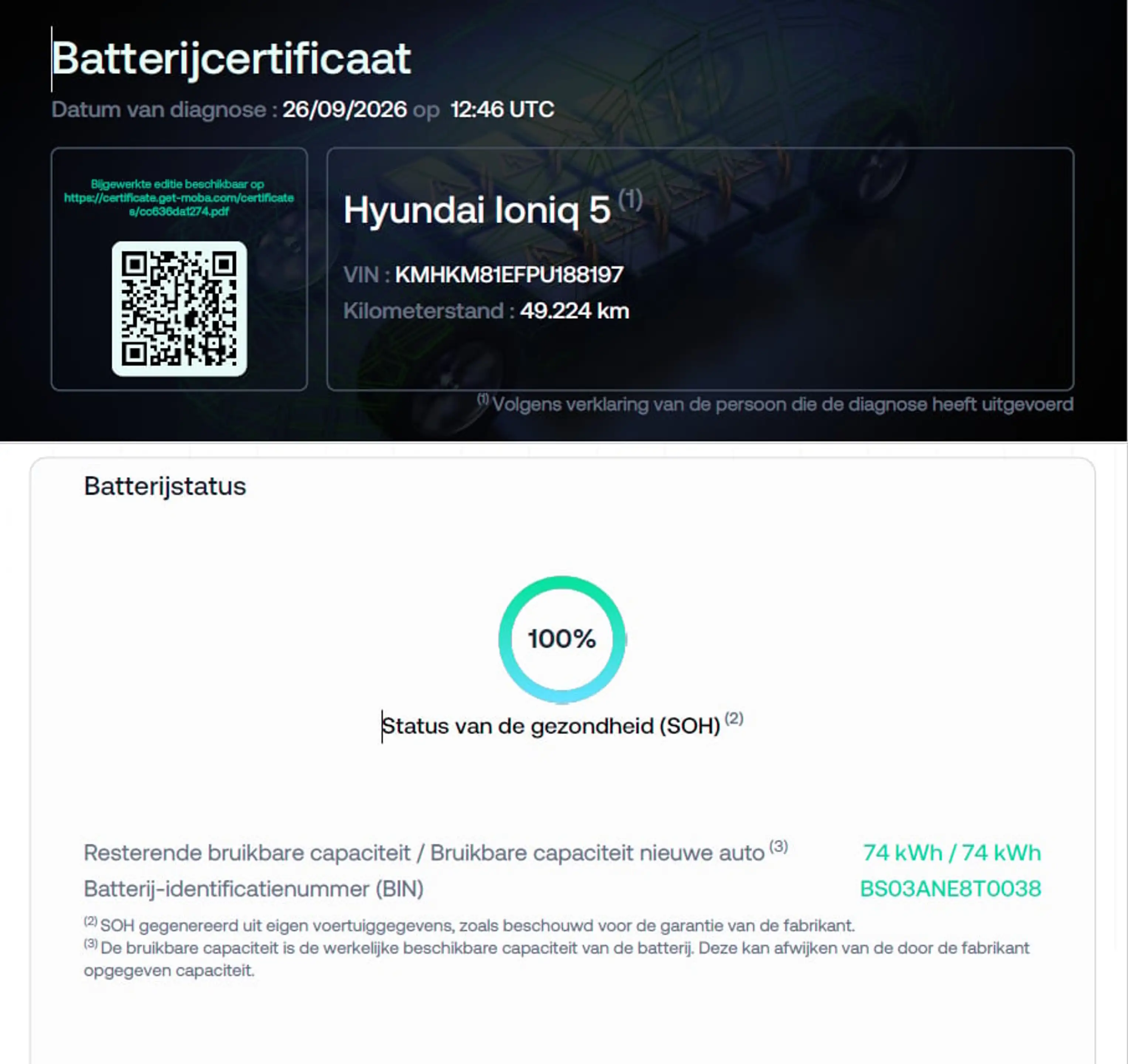 Hyundai IONIQ 5 Connect 77.4 kWh / Navigatie / 3-fase Laden / BTW — photo 2