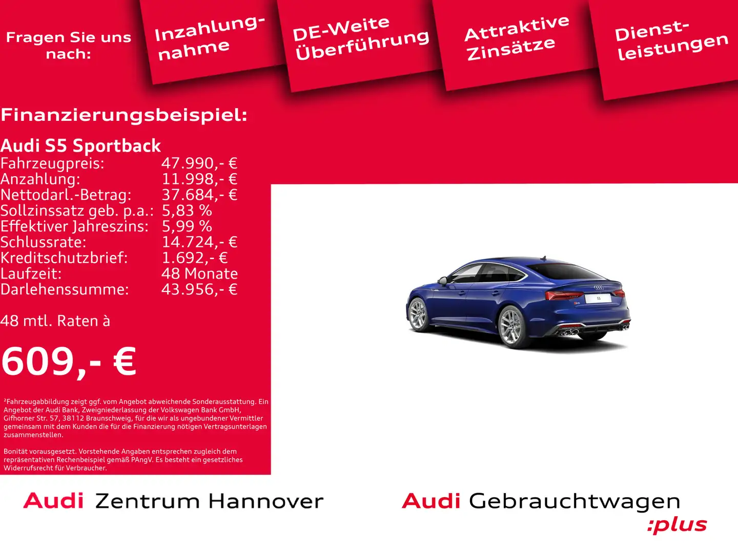 Audi S5 3.0 TDI qu. Pano Matrix ACC DAB Blau - 2