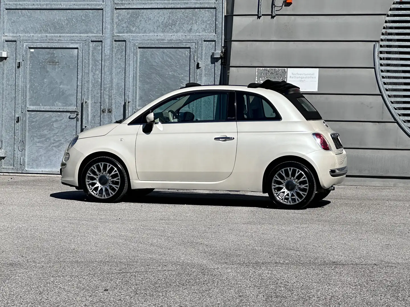 Fiat 500C 500 Cabrio 1,4 16V 100Hp Perlmuttweiß Bluetooth Weiß - 2