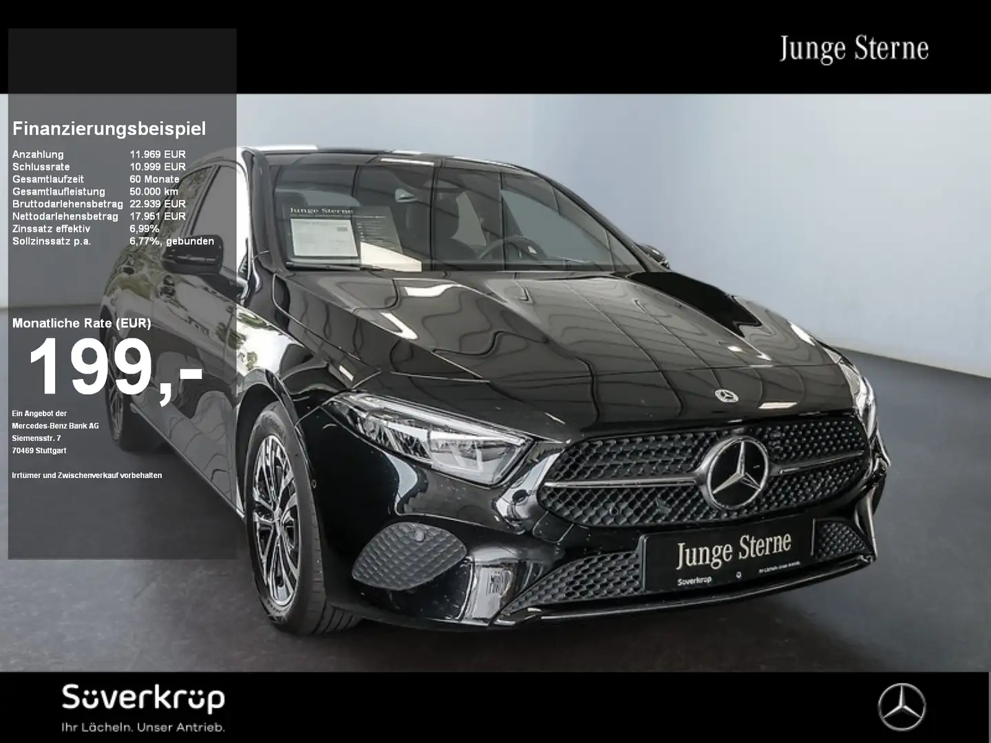 Mercedes-Benz A 200 d , PROGRESSIVE SPUR KAMERA PDC SHZ Schwarz - 1