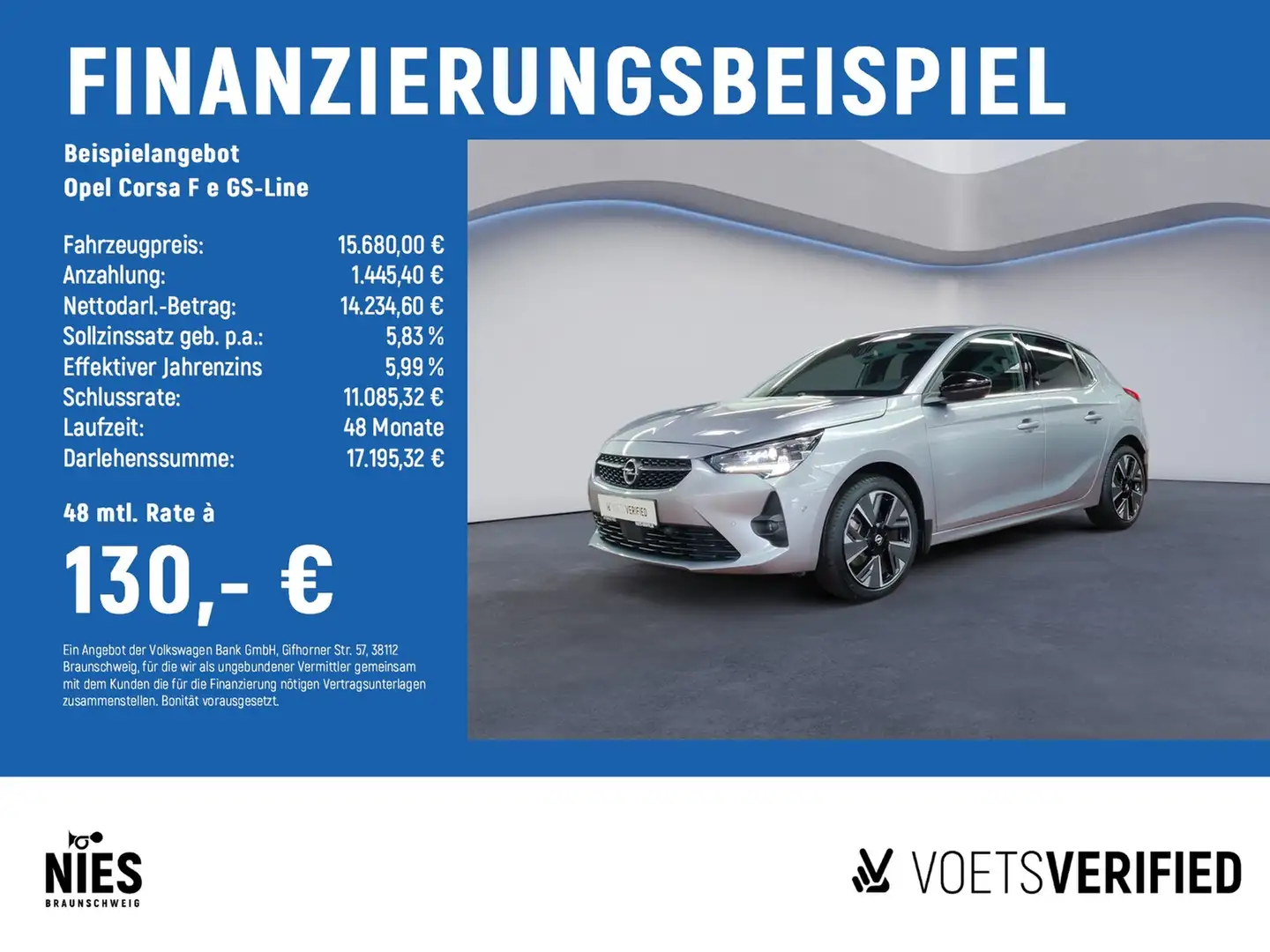 Opel Corsa F e GS-Line LED+SHZ+NAVI Silber - 2