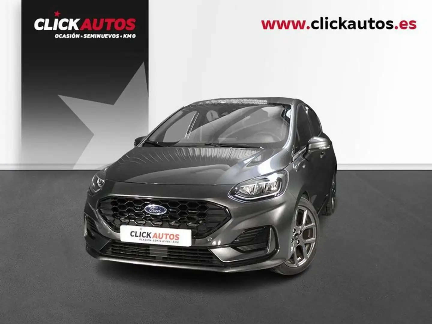 Ford Fiesta 1.0 Ecoboost 125CV MHEV STLine Grijs - 1