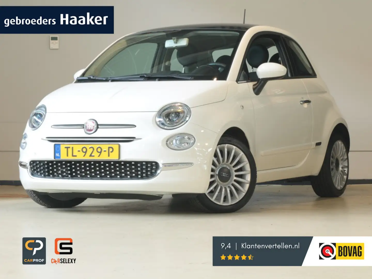 Fiat 500 80pk Lounge Automaat Wit - 1