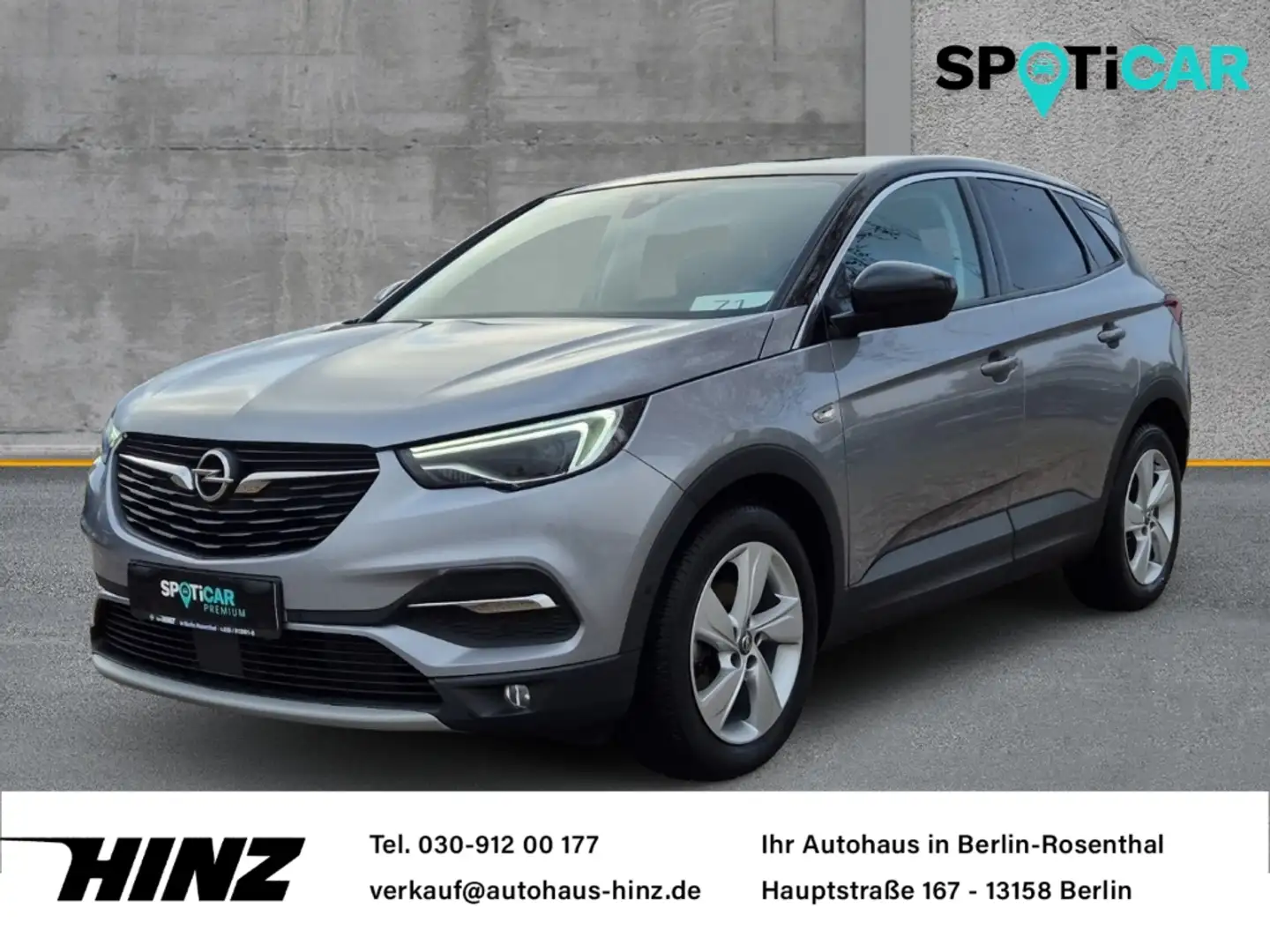 Opel Grandland INNOVATION 1.2,Panoramadach,Kamera,Klima Grigio - 1