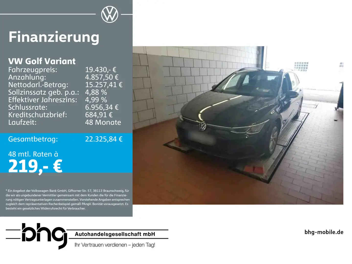 Volkswagen Golf Variant 2.0TDI SCR Life Navi connect Travel Noir - 1
