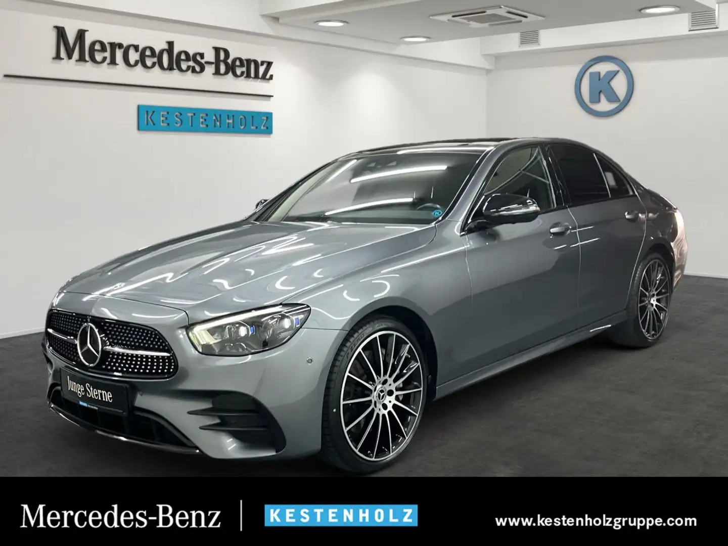 Mercedes-Benz E 400 d 4M AMG Fahrass WideScreen 360° Stdhzg Pano Grau - 1