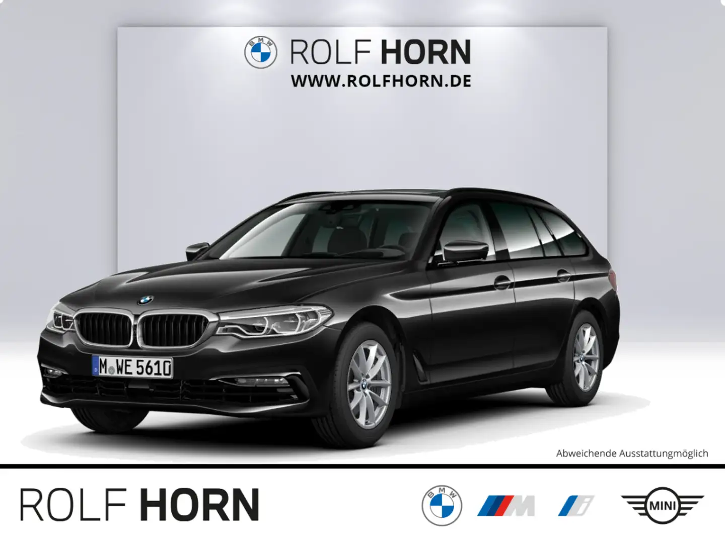 BMW 530 d Touring Auto. Navi HUD Pano AHK Soft-Close Negro - 1