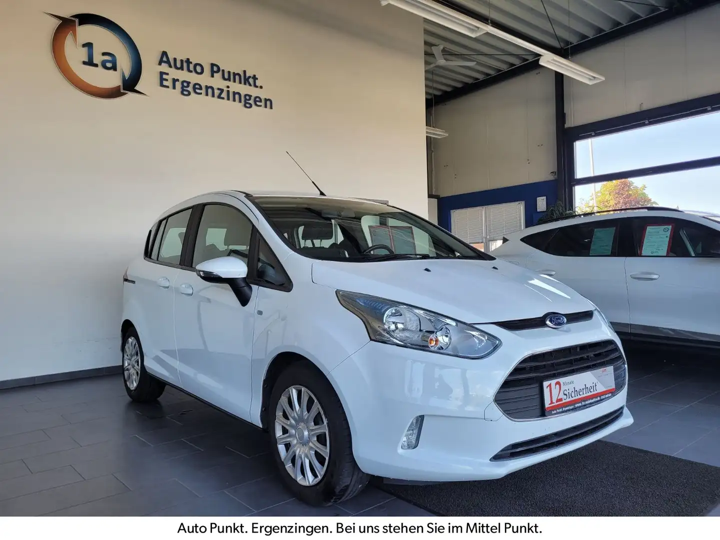 Ford B-Max B-MAX EcoBoost Trend m. Klima/WiPa/1. Hand Blanc - 1