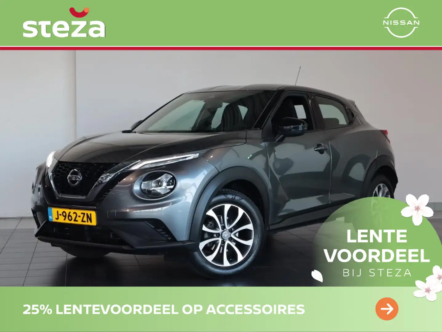 Nissan Juke 1.0 DIG-T Acenta / Cruise Control / Achteruitrijca Grijs - 1