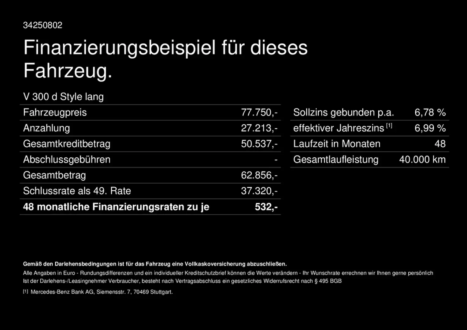 Mercedes-Benz V 300 d Style lang AMG Kamera Standhzg AHK2,5t 9G Gri - 2