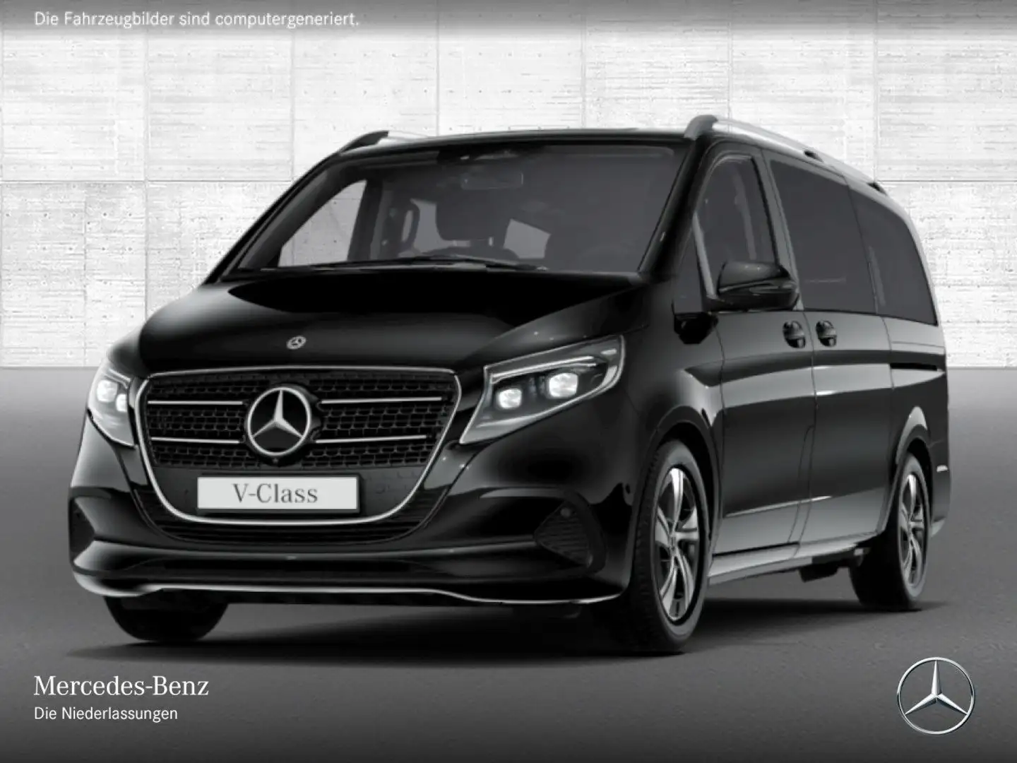 Mercedes-Benz V 250 d STYLE+9G+AHK+StandHZ+Navi+DIS+e.Türen Schwarz - 2