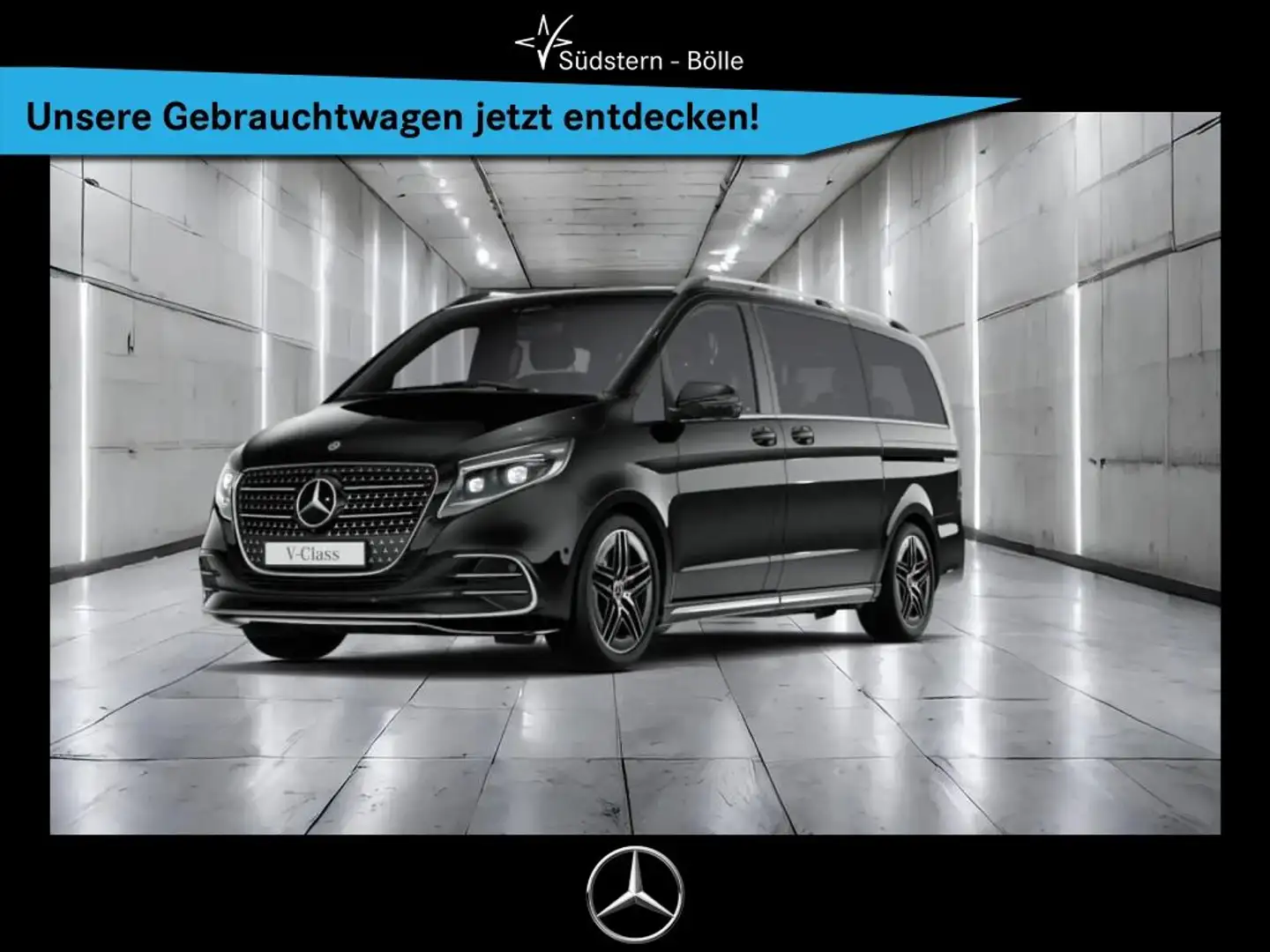 Mercedes-Benz V 300 EXCLUSIVE 4M+AMG+DISTRO+STHZ+BURMES+360°KA Noir - 1