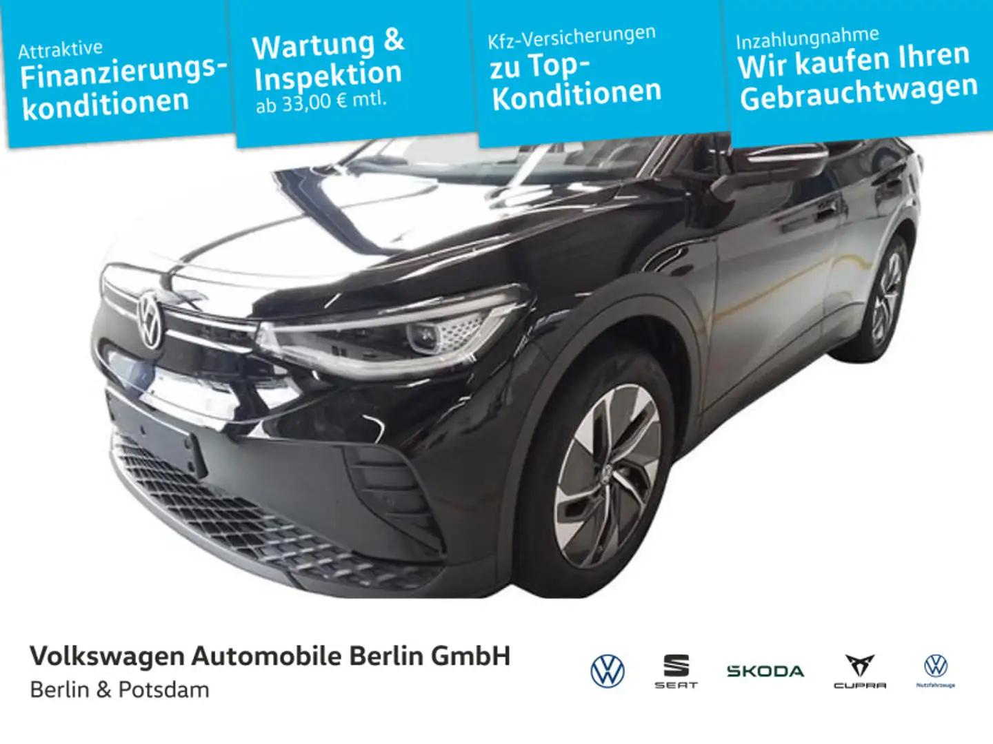 Volkswagen ID.4 Pro Autom. Navi 5J Gara. Infotainment-Paket Schwarz - 1