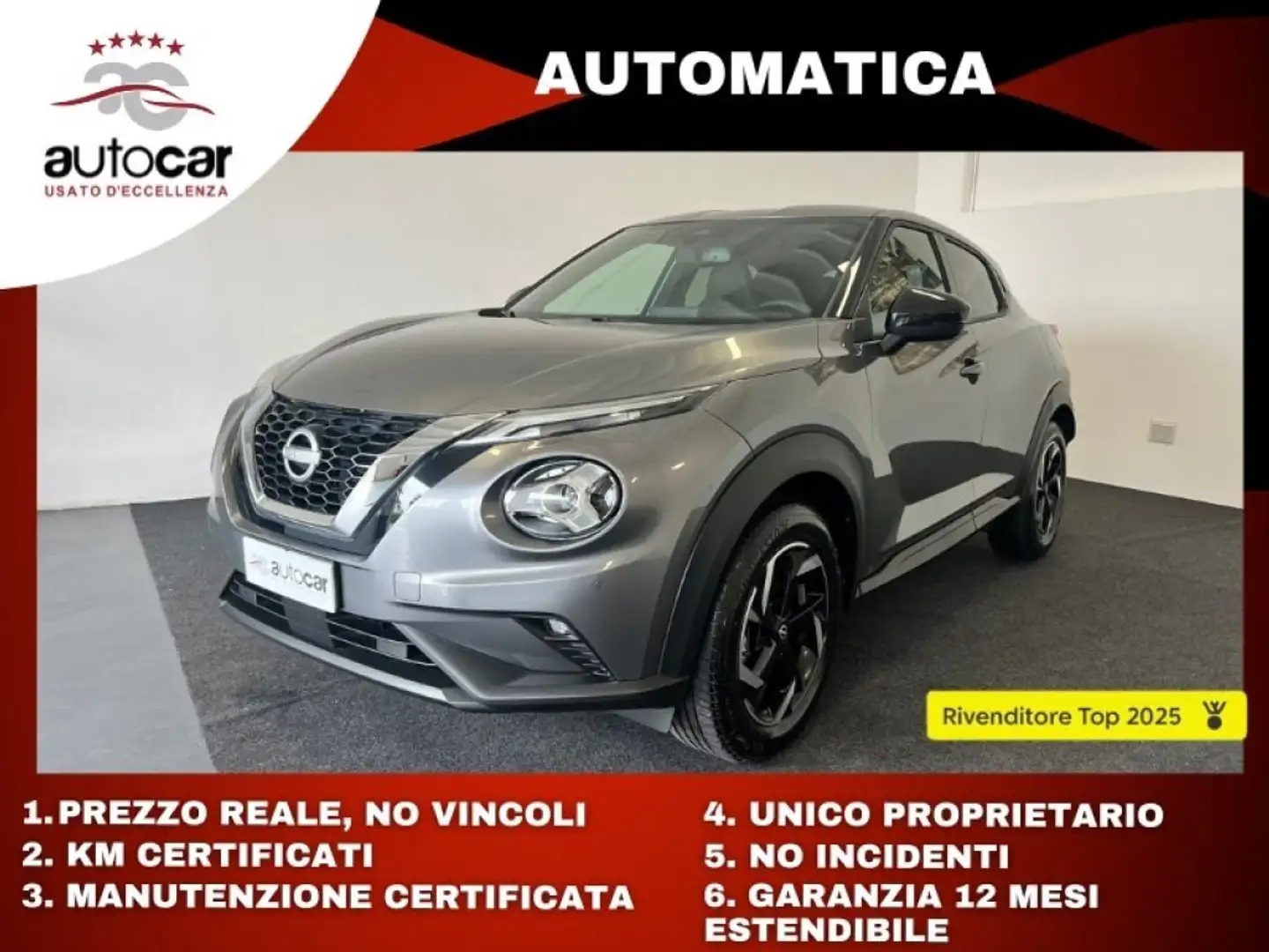 Nissan Juke 1.0 DIG-T 114 CV DCT N-Connecta Grijs - 1